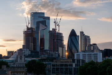 Fototapeta premium City of London and the Gherkin skyline