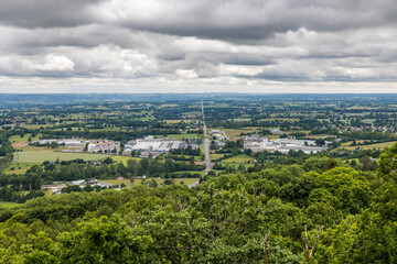 Point de vue sur le bocage normand depuis la Petite Chapelle Saint-Michel à Mortain
