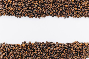 coffee beans isolated on white background