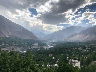landscape with clouds