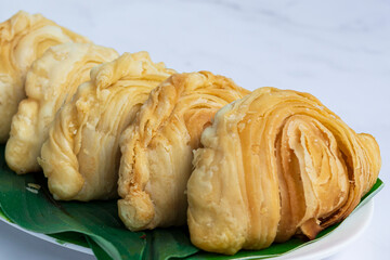 Malaysia popular and traditional snack Karipap filled with potato fillings.