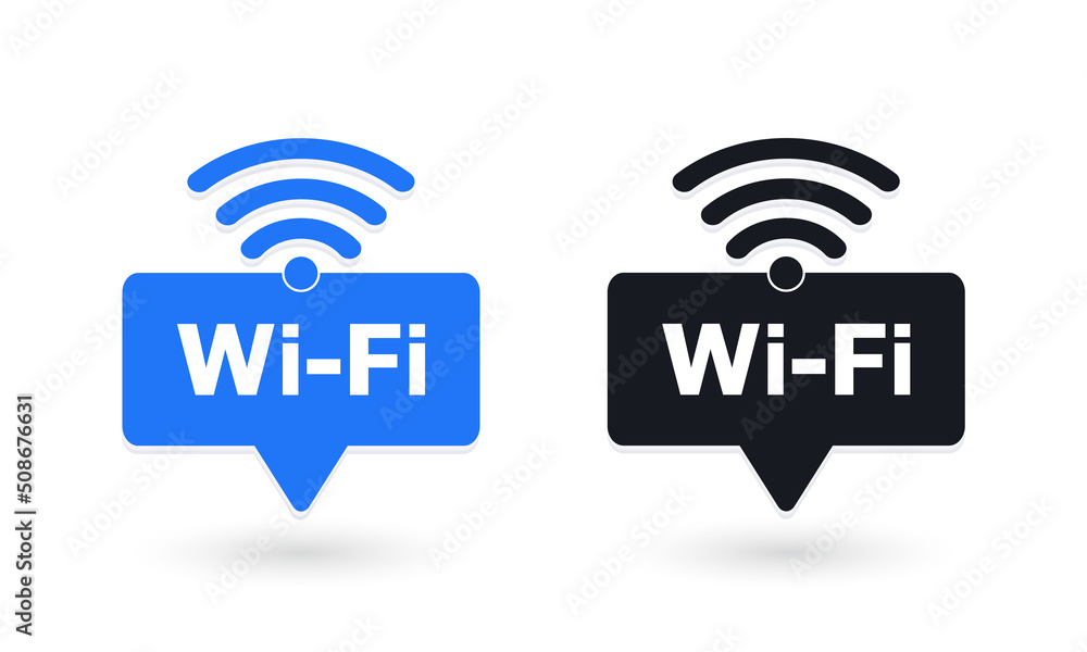 Poster wireless and wifi icon. wi-fi signal symbol. internet connection. remote internet access collection.