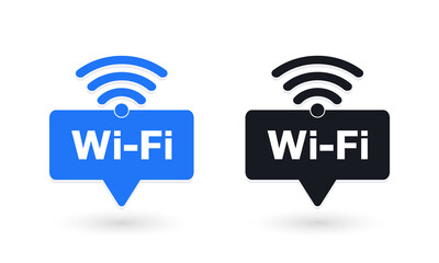 Wireless and wifi icon. Wi-fi signal symbol. Internet Connection. Remote internet access collection. Vector