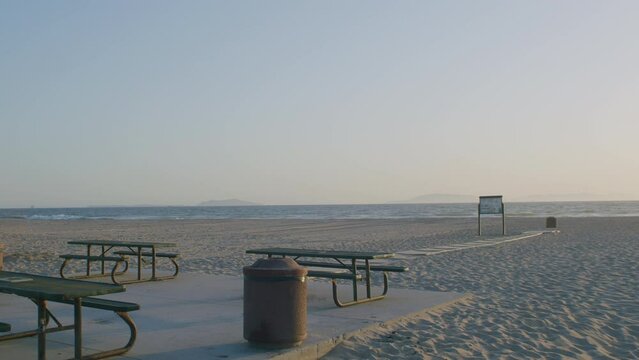 Beach Park at Sunset in Oxnard California