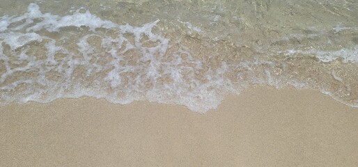 Fototapeta na wymiar waves on the beach in Dominican republic
