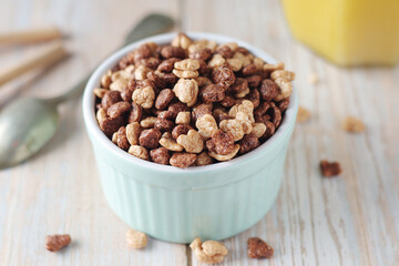 Dry muesli ready for healthy breakfast	