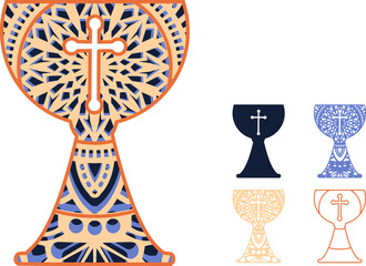 Design -mandala consists of 4 layers. Great for laser cutting machines. Cut each layer and glue together with glue. . You can change the color and size of the design.



