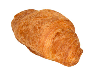 French croissant isolated on the white background