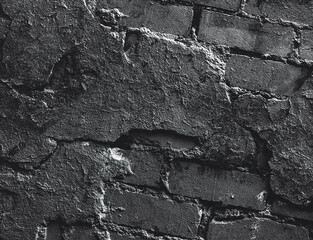 Brick Grunge Silver Wall. Rock texture. Rock background. Dark Stone background. Rock pile. Paint spots. Rock surface with cracks. Rough structure. Abstract texture.