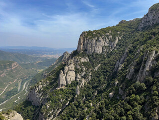 Fototapeta na wymiar Montañas de Montserrat