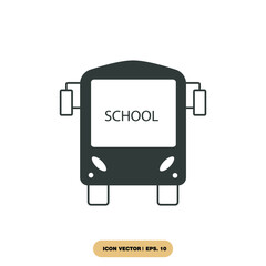 bus icons  symbol vector elements for infographic web
