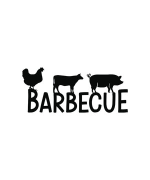 Barbecue BBQ Logo T-shirt design