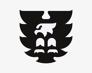 Eagle logo. Hawk emblem design editable for your business. Vector illustration.