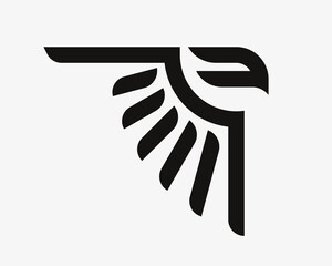 Eagle logo. Hawk emblem design editable for your business. Vector illustration.