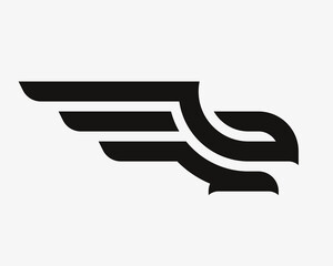 Eagle logo. Hawk emblem design editable for your business. Vector illustration.