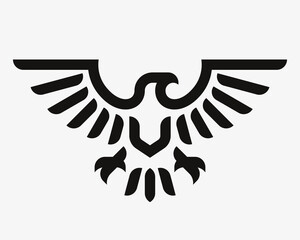 Eagle logo. Hawk emblem design editable for your business. Vector illustration.