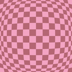 1970 Wavy Swirl Seamless Pattern in Orange and Pink Colors. Seventies Style, Groovy Background