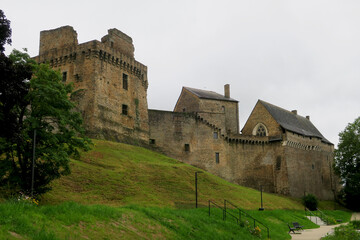 Fototapeta na wymiar Castle of Châteaubriant in the Loire Atlantique department in France