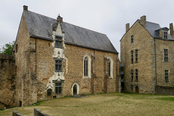 Fototapeta premium Castle of Châteaubriant in the Loire Atlantique department in France