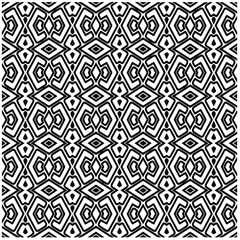 Abstract background with black and white pattern. Unique geometric vector swatch. Perfect for site backdrop, wrapping paper, wallpaper, textile and surface design. 