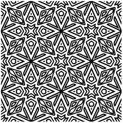 Abstract background with black and white pattern. Unique geometric vector swatch. Perfect for site backdrop, wrapping paper, wallpaper, textile and surface design. 