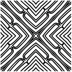 Abstract background with black and white mandala. Unique geometric vector swatch. Perfect for site backdrop, wrapping paper, wallpaper, textile and surface design. 