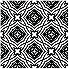 Abstract background with black and white pattern. Unique geometric vector swatch. Perfect for site backdrop, wrapping paper, wallpaper, textile and surface design. 