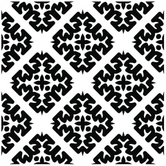 Abstract background with black and white pattern. Unique geometric vector swatch. Perfect for site backdrop, wrapping paper, wallpaper, textile and surface design. 