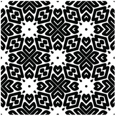 Abstract background with black and white pattern. Unique geometric vector swatch. Perfect for site backdrop, wrapping paper, wallpaper, textile and surface design. 