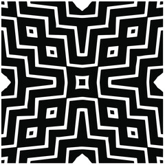 Abstract background with black and white pattern. Unique geometric vector swatch. Perfect for site backdrop, wrapping paper, wallpaper, textile and surface design. 