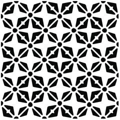 Abstract background with black and white pattern. Unique geometric vector swatch. Perfect for site backdrop, wrapping paper, wallpaper, textile and surface design. 