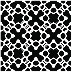 Abstract background with black and white pattern. Unique geometric vector swatch. Perfect for site backdrop, wrapping paper, wallpaper, textile and surface design. 