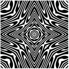 Obraz premium Abstract background with black and white mandala. Unique geometric vector swatch. Perfect for site backdrop, wrapping paper, wallpaper, textile and surface design. 
