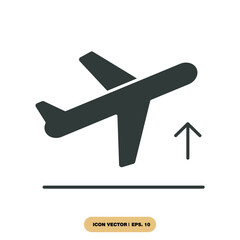 Obraz premium departure icons symbol vector elements for infographic web