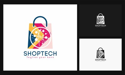 shoptech concept design online logo