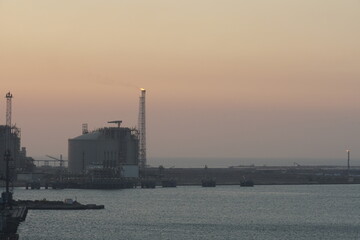 View on Damietta Segas LNG Terminal which is an export terminal belong to Spanish Egyptian Gas...