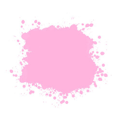pink frame paint splat
