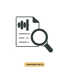 Document like auditing icons  symbol vector elements for infographic web
