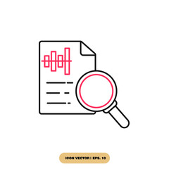 Document like auditing icons  symbol vector elements for infographic web