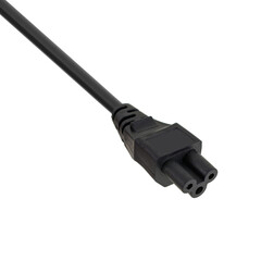 female connector C5 from the IEC series, on a white background in isolation
