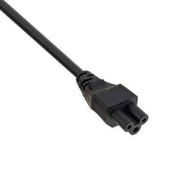 female connector C5 from the IEC series, on a white background in isolation