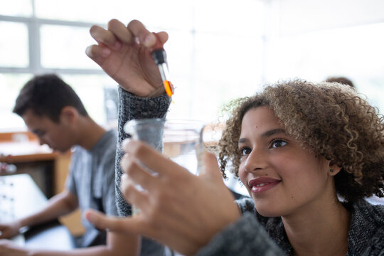 Students During Science Class Learning Together