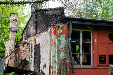 ruins of a building after a fire