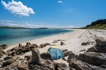 st martins beach Isles of Scilly cornwall england uk 