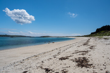 st martins beach Isles of Scilly cornwall england uk 