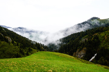 Fototapeta na wymiar landscape in the mountains, Tigaile Valley, Ciucas Mountains, Romania 