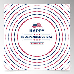 usa independence day background design template