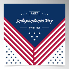 Obraz premium usa independence day background design template