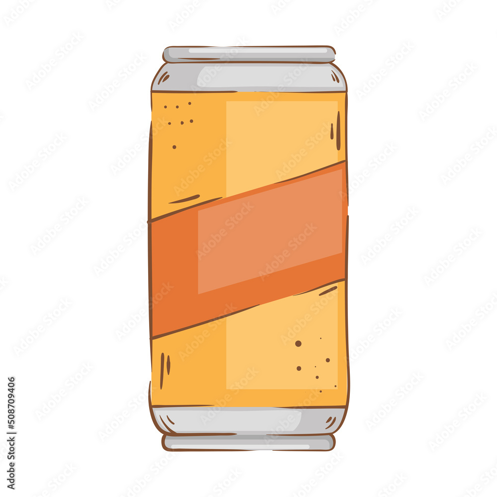 Wall mural retro beer can