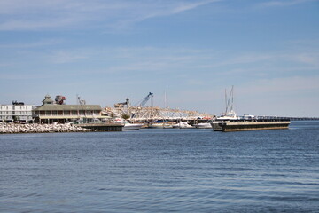 The waterfront on Pensacola Bay